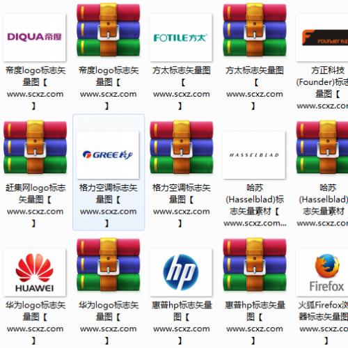 250套电子行业海信、格兰仕、富士、IBM、惠普、华为品牌LOGO标志矢量图