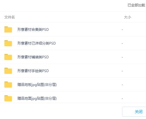 室内设计PSD彩平图素材小户型图家具手绘PS后期彩色平面图案图块