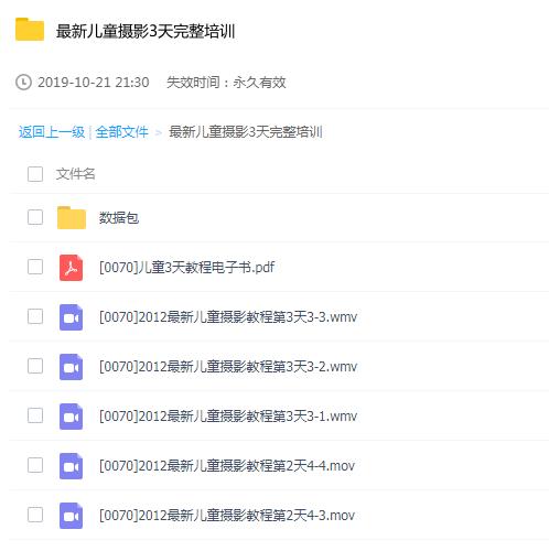 最新儿童摄影3天完整培训教程