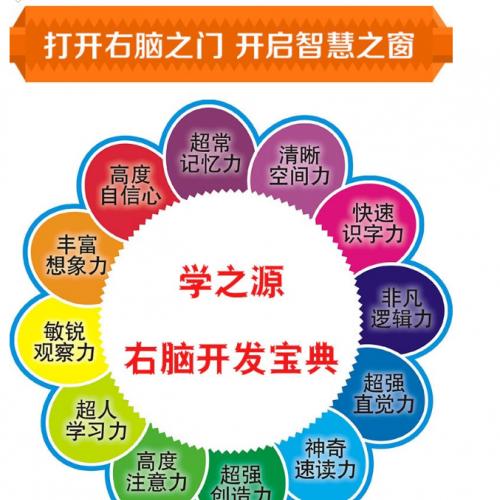 学之源右脑开发宝典 8DVD+2CD幼儿学前必备