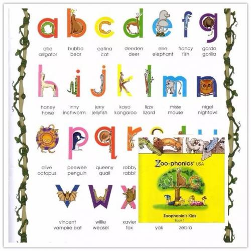 自然拼读教材 Zoophonia's Kids PHONICS 英语启蒙