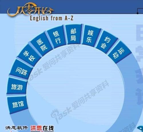 英语零基础音标口语听力教程视频 洪恩从零开始自学习英语软件全套