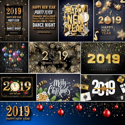 圣诞节商场电商促销打折海报展板贺卡请柬EPS矢量设计素材