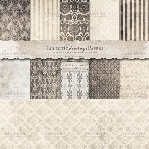 复古风设计图案纹理背景礼品包装印刷照片叠加JPG设计素材