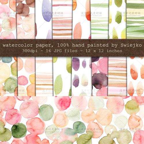 水彩圆点图案背景底纹理第纹包装印刷卡片JPG设计素材图