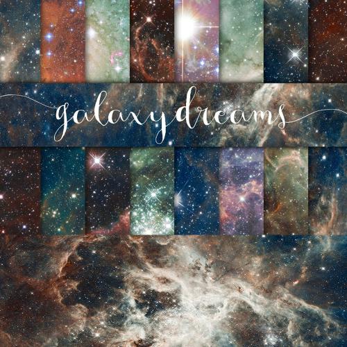 梦幻星空图案纸张纹理记事本画册印刷封面剪贴画JPG设计素材