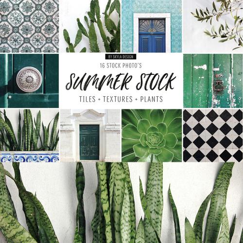 清新植物主题场景斑驳腐朽图案样机图片JPG设计素材