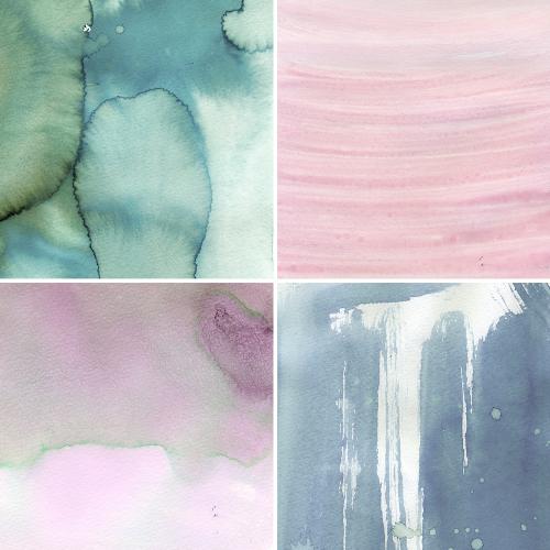 灰色粉红水彩洗水效果背景纹理请柬贺卡印刷品JPG设计素材