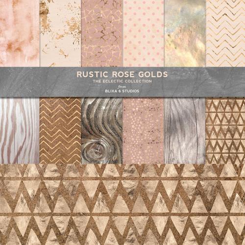 玫瑰金图案纹理合集礼品包装纸花纹裂纹背景JPG设计素材