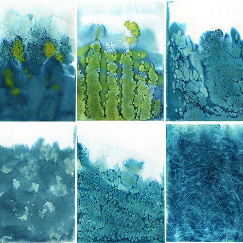 水墨水彩纸张纹理背景义纹装饰画无框画JPG图片设计素材