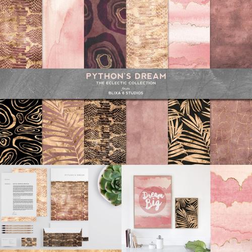 高端奢华金箔风格图案纹理合集包装纸印刷JPG图片设计素材