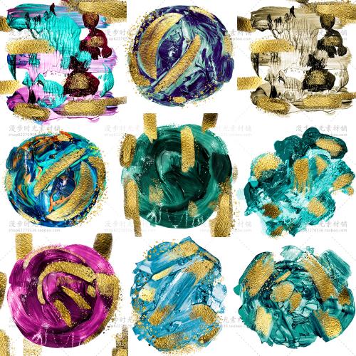 金箔绿色金色抽象纹理底纹贴图装饰画背景图片JPG设计素材