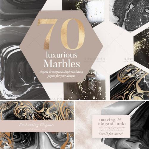 奢华黑金大理石纹理背景底纹包装平铺图案JPG图片设计素材