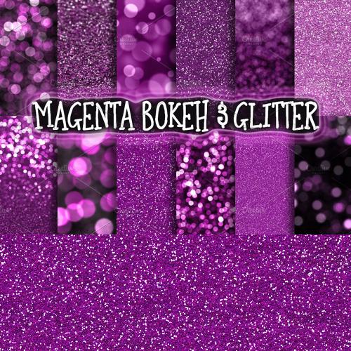 紫色闪光散景背景闪亮印刷装饰背景图案底纹JPG设计素材图