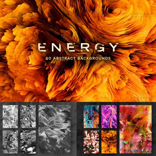 大自然奇观创意抽象纹理喷墨流体艺术贴图样式JPG设计素材