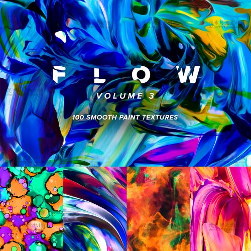 装饰贴图样式底纹背景抽象艺术化海报油画喷墨水彩JPG设计素材