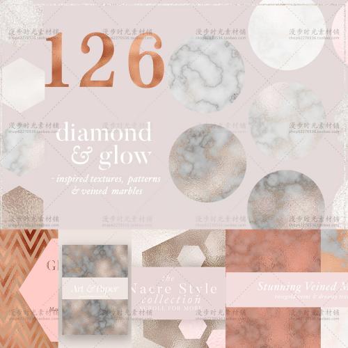 暗金大理石纹理金色底纹婚背景礼请柬卡片PSD+JPG设计素材