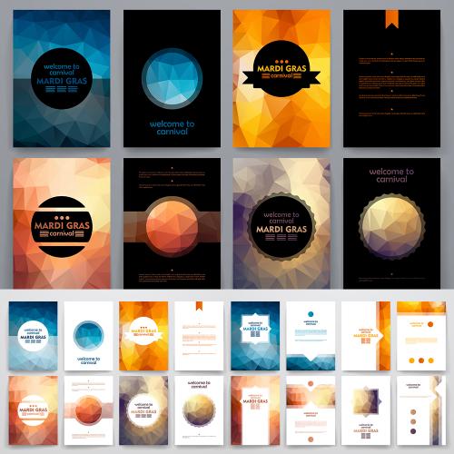 促销打折海报个性潮流彩色背景底纹花纹几何EPS矢量设计素材