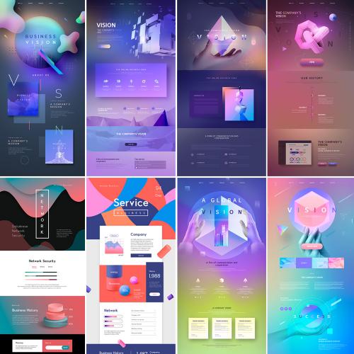 科技感地球网页电商界面智能蓝色未来PSD分层设计素材