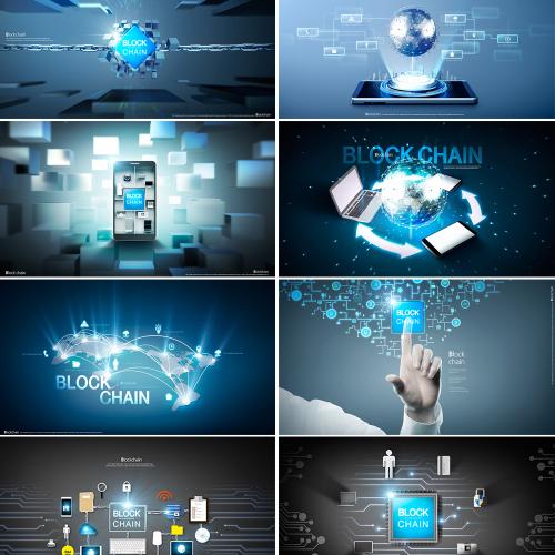 网络背景底纹网页科技企业大数据互联网海报PSD模板设计素材