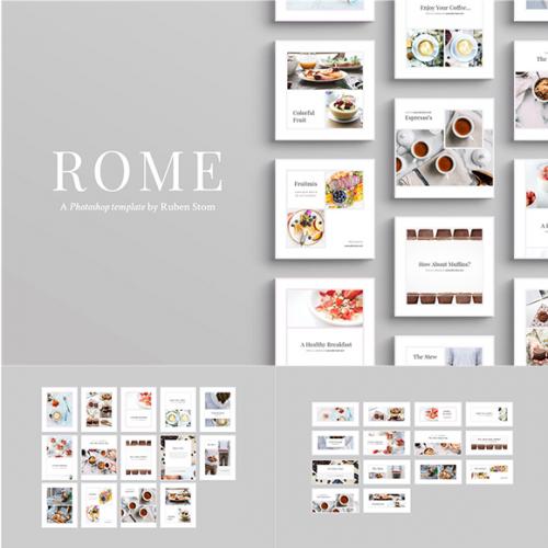 简约美食网站宣传折扣促销广告海报背景PSD分层模板设计素材