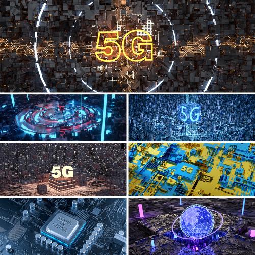 PSD格式设计素材电路板通讯5G电商科技科幻C4D背景banner