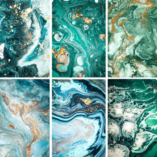 绿色油彩肌理大理石纹理水墨背景装饰画包装JPG图设计素材