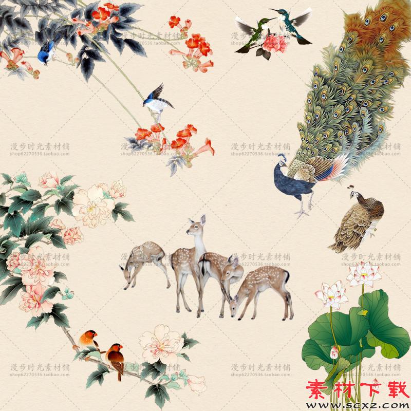 复古中国风素材