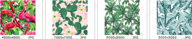 森系手绘水彩花朵