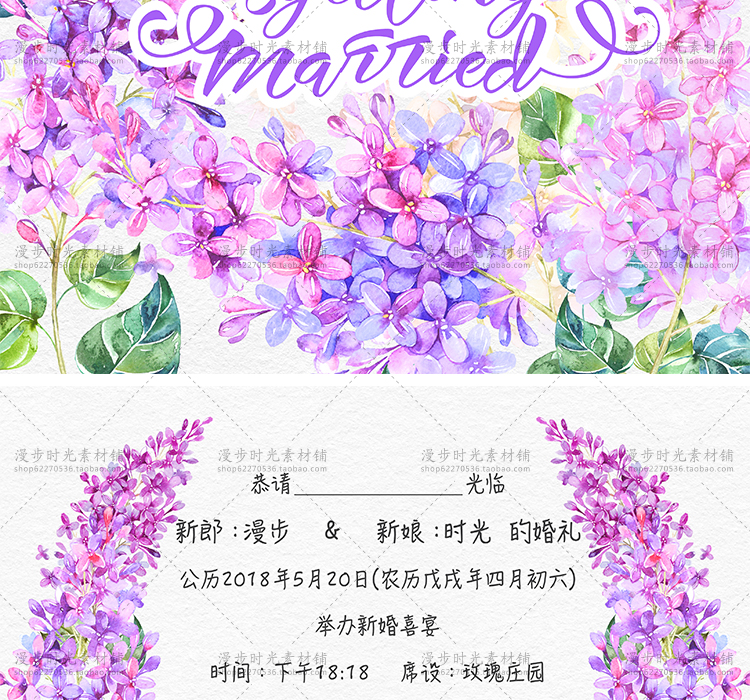 紫藤花风信子素材