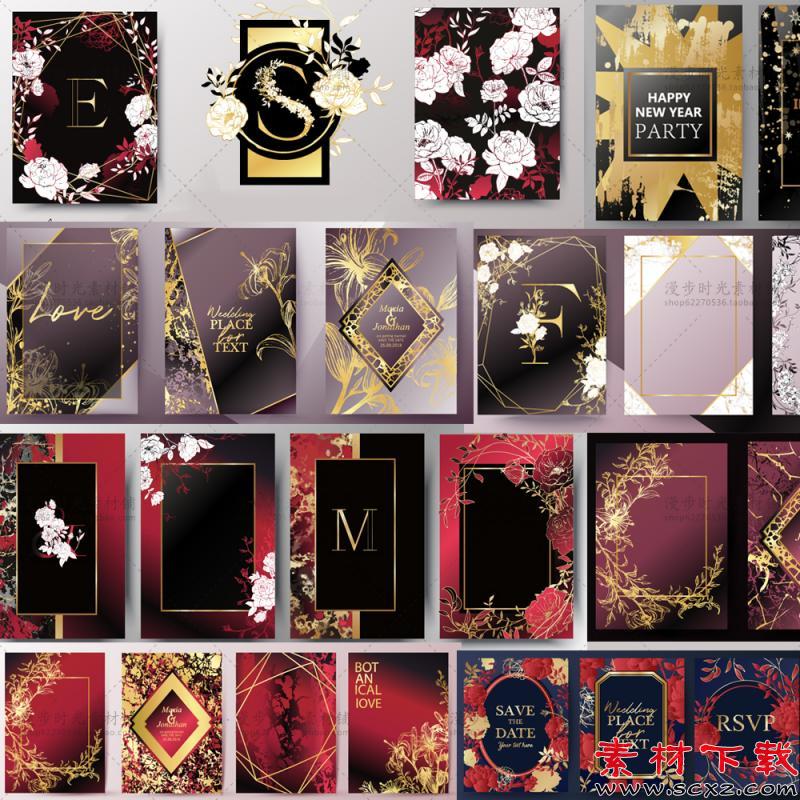 金色花朵花环素材