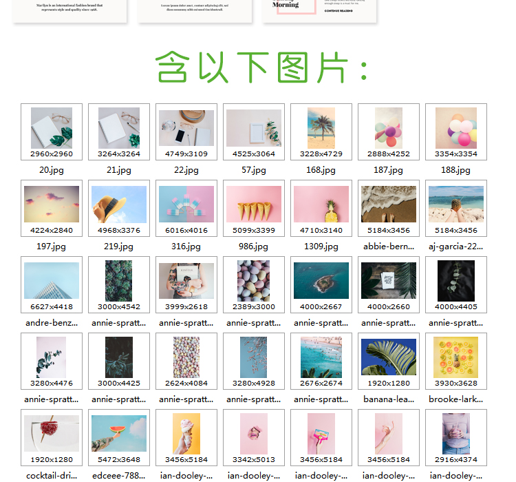 欧美风英文男女服饰服装文字排版app广告素材