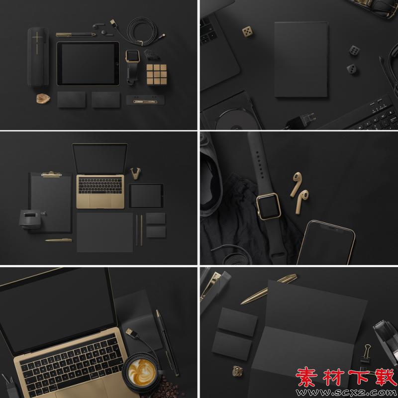 高端创意黑金色素材