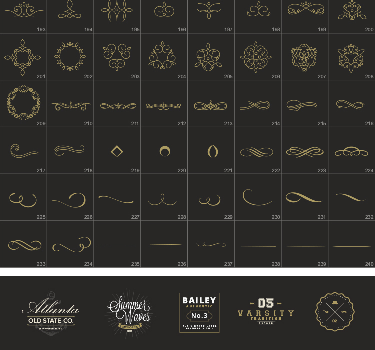 AI矢量简约英文字体卡片包装LOGO
