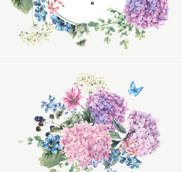 田园绣球花LOGO素材