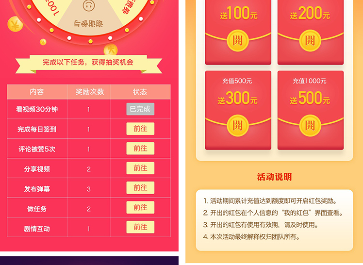 邀请好友拿红包抽奖活动app模板