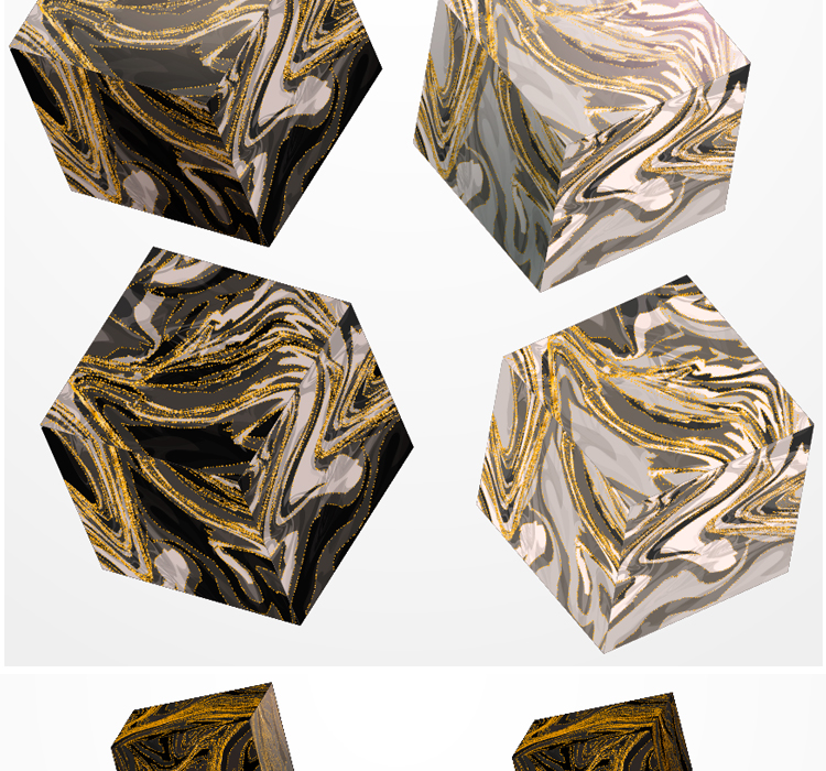 黑金色抽象立体几何大理石纹理底纹背景PNG+EPS矢量设计素材