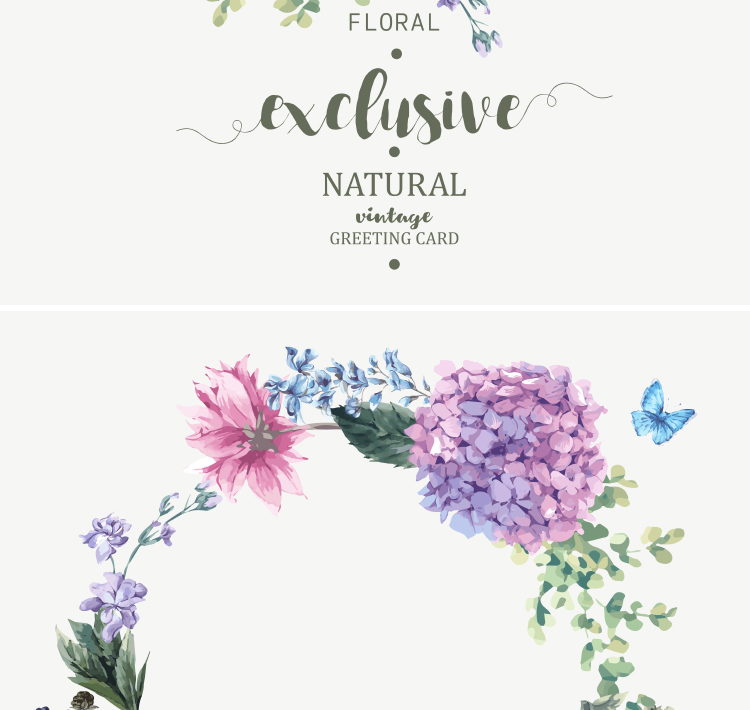 田园绣球花LOGO素材