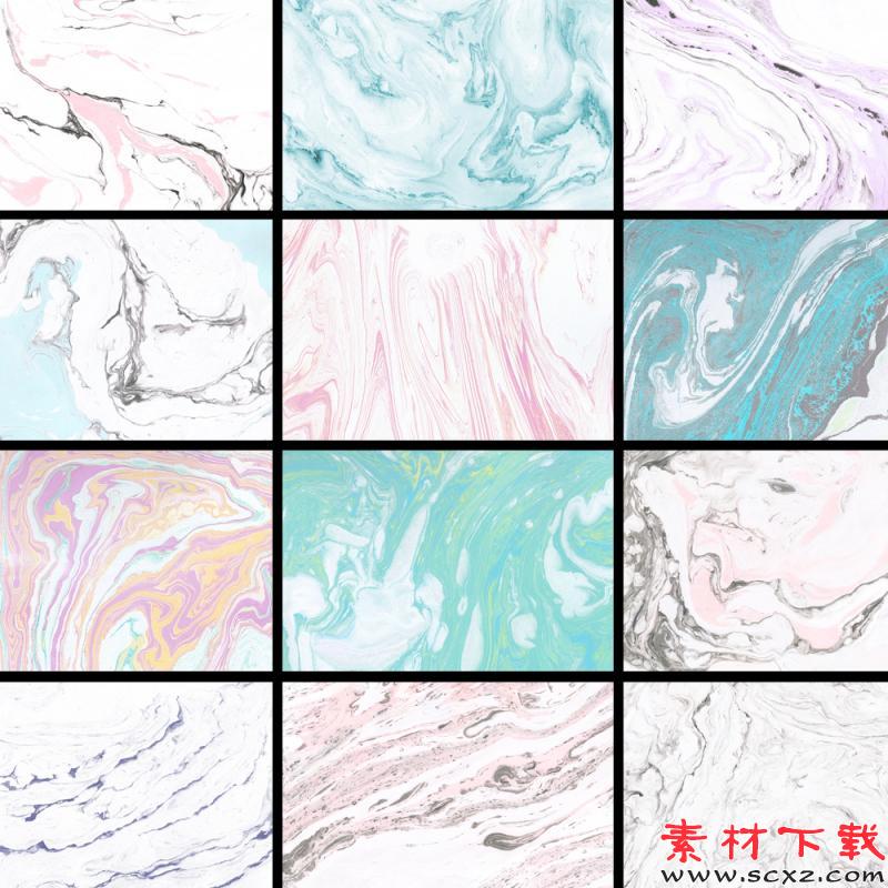 素雅淡彩大理石花纹肌理素材