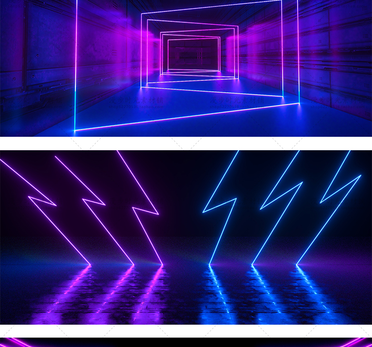 霓虹空间C4D