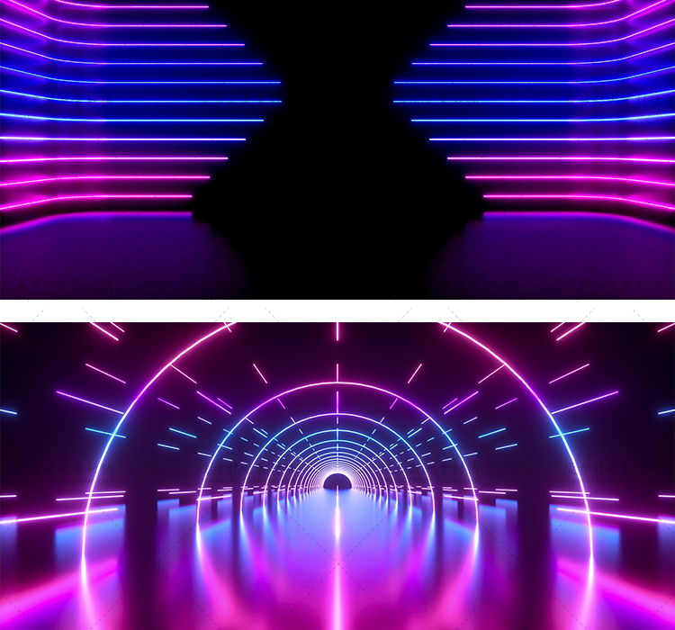 霓虹空间C4D