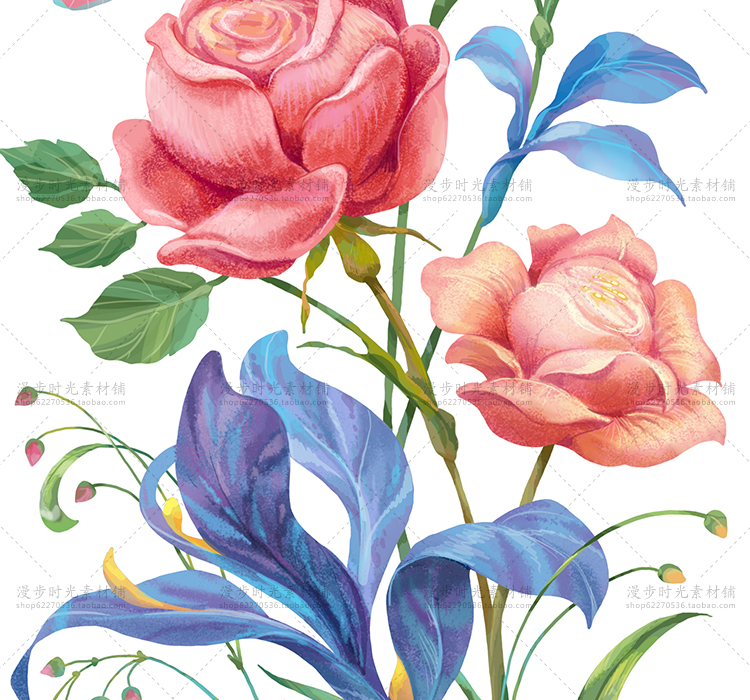 手绘花朵