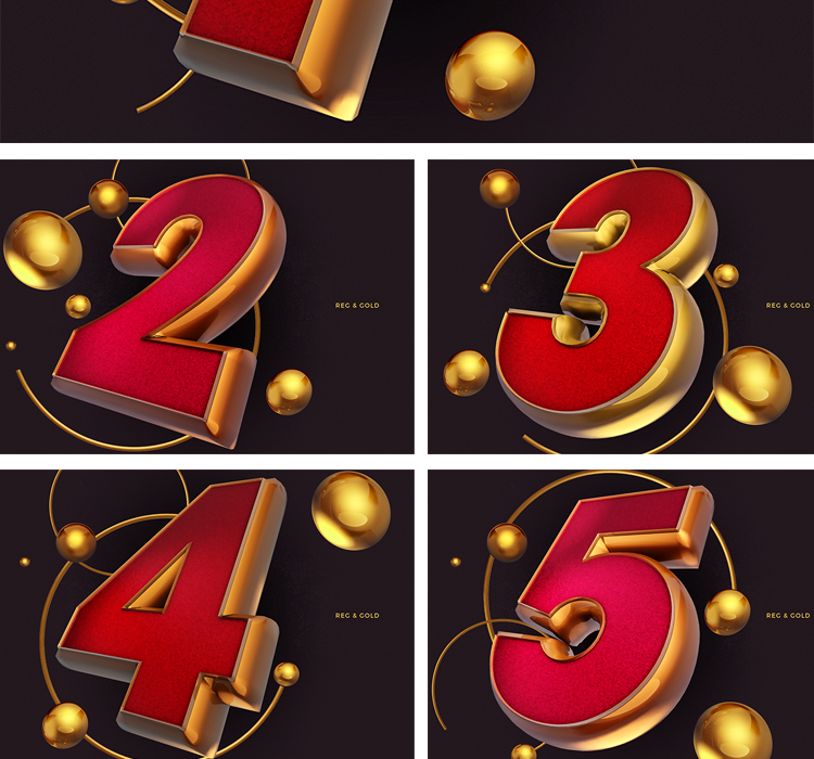 PSD格式C4D数字