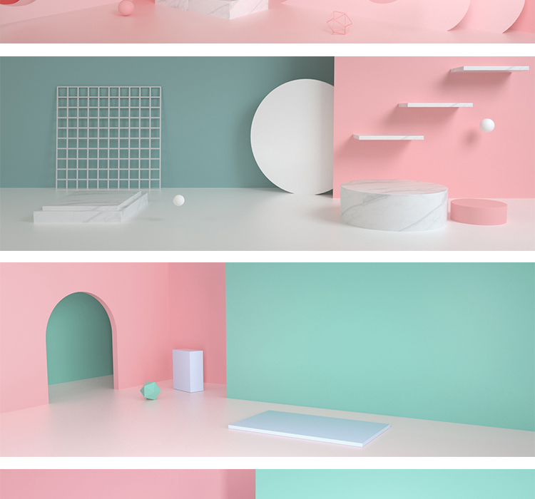 C4D电商场景banner