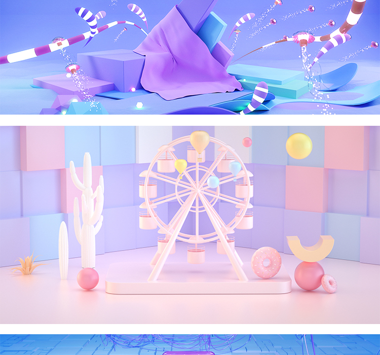 C4D效果banner