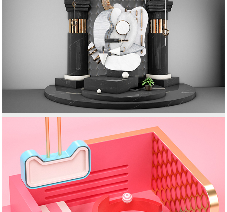 电商场景模型C4D格式