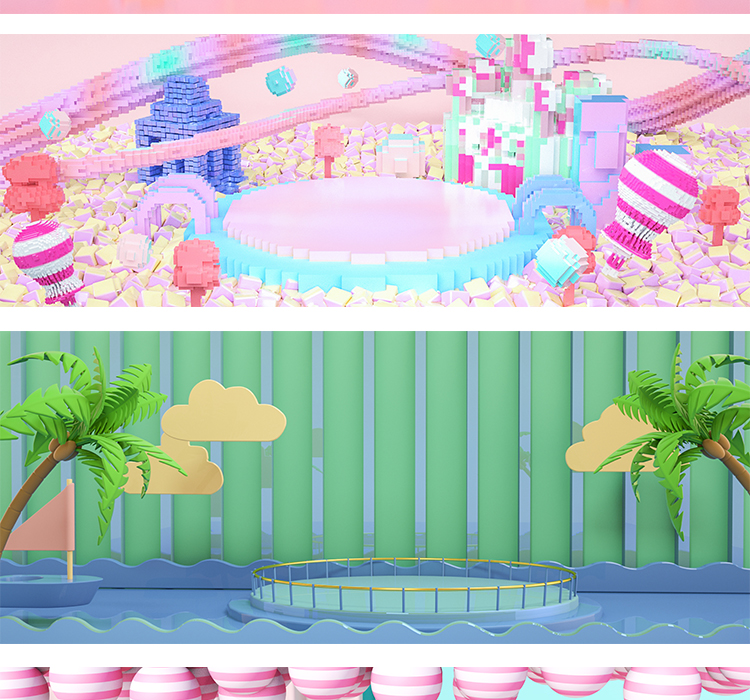 电商C4D海报