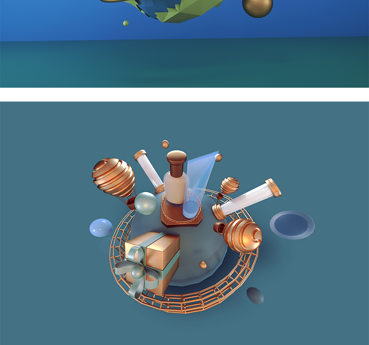 C4D装饰元素模型