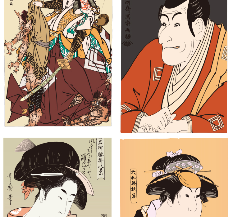 日式插画海报