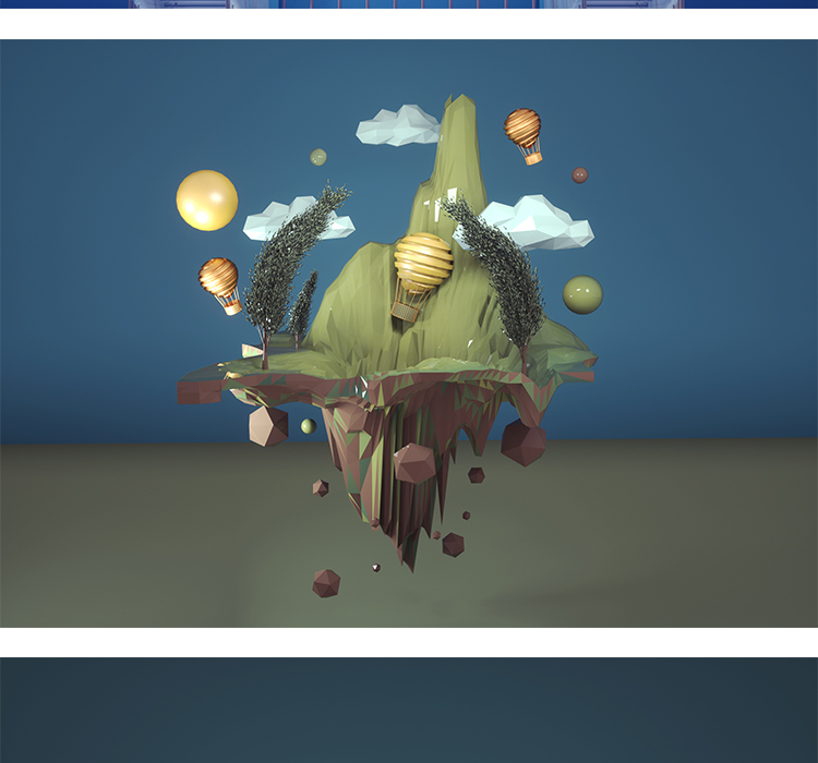 C4D装饰元素模型